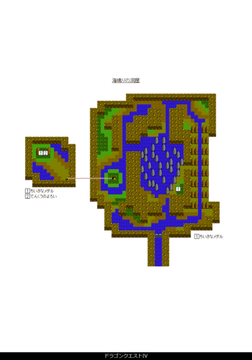 海鳴りの洞窟のマップ