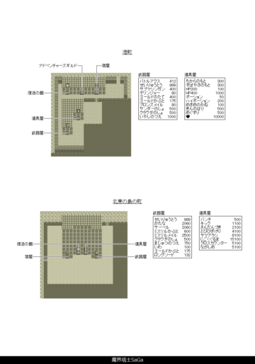港町 北東の島の町